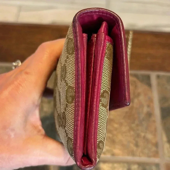 Gucci Guccisima Signature Monogram Canvas and Leather Long Wallet - Picture 11 of 16